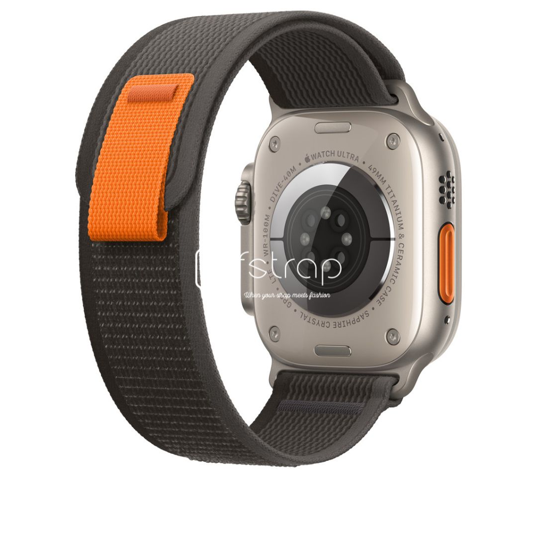 Apple Watch Strap Black Grey Trail Loop (38 mm 40 mm 41 mm || 42 – 