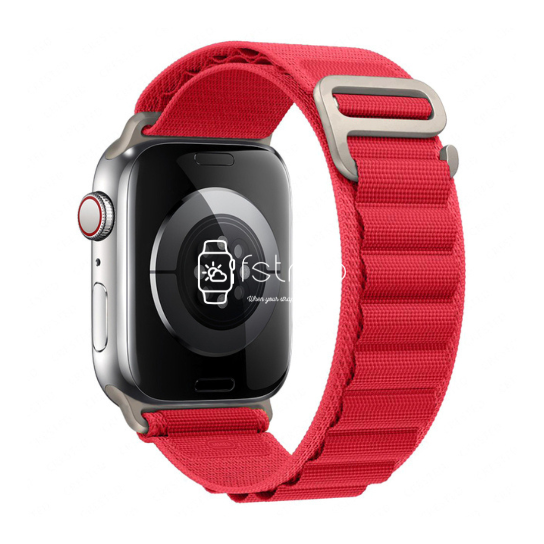 Apple Watch Strap Red Alpine Loop (38 mm 40 mm 41 mm || 42