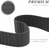 Apple Watch Strap - Gray Magnetic Leather Loop (38 mm / 40 mm || 42 mm / 44 mm) - Fstrap.id