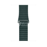 Apple Watch Strap - Green Magnetic Leather Loop (38 mm / 40 mm || 42 mm / 44 mm) - Fstrap.id