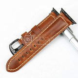 Apple Watch Strap - Light Brown Waxy (38 mm / 40 mm II 42 mm / 44 mm) - Fstrap.id