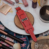 Apple Watch Strap - Red Cuff (38mm / 40mm II 42mm / 44mm) - Fstrap.id
