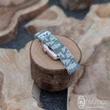Apple Watch Strap - Snowy Camo Milanese (38 mm / 40 mm II 42 mm / 44 mm) - Fstrap.id