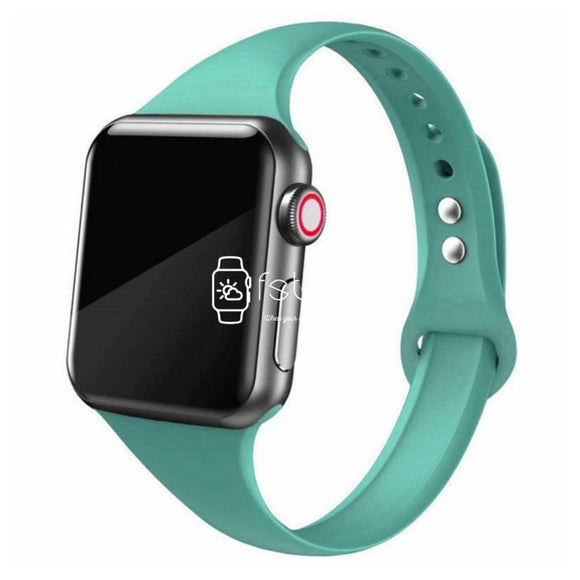 Apple Watch Strap - Teal Green Slim (38 mm / 40 mm || 42 mm / 44 mm) - Fstrap.id