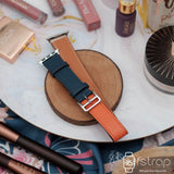 Apple Watch Strap - White Blue Double Tour (38mm / 40mm II 42mm / 44mm) - Fstrap.id