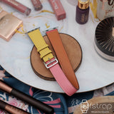 Apple Watch Strap - Yellow Pink Double Tour (38mm / 40mm II 42mm / 44mm) - Fstrap.id