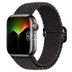 Apple Watch Strap - Starlight Black Braided Belt (38 mm / 40 mm / 41 mm || 42 mm / 44 mm / 45 mm / 49 mm)