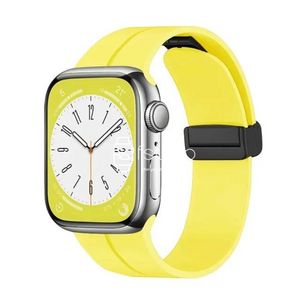Apple Watch Strap - Yellow Magnetic Silicone (38 mm / 40 mm / 41 mm || 42 mm / 44 mm / 45 mm / 49 mm)