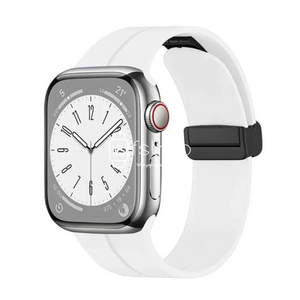 Apple Watch Strap - White Magnetic Silicone (38 mm / 40 mm / 41 mm || 42 mm / 44 mm / 45 mm / 49 mm)