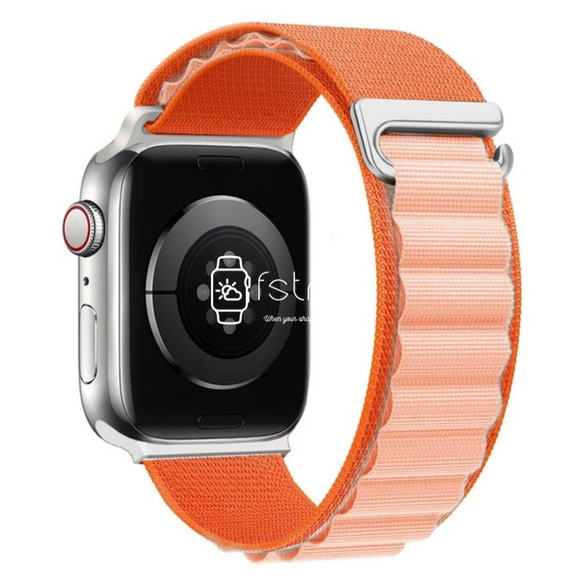 Apple Watch Strap - Orange Hot Pink Alpine Loop (38 mm / 40 mm / 41 mm || 42 mm / 44 mm / 45 mm / 49 mm)