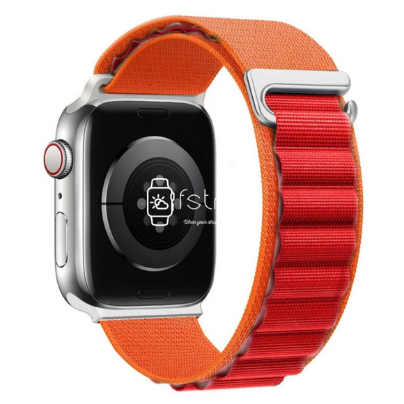 Apple Watch Strap - Orange Red Alpine Loop (38 mm / 40 mm / 41 mm || 42 mm / 44 mm / 45 mm / 49 mm)