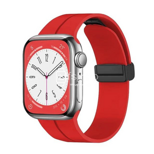 Apple Watch Strap - Red Magnetic Silicone (38 mm / 40 mm / 41 mm || 42 mm / 44 mm / 45 mm / 49 mm)