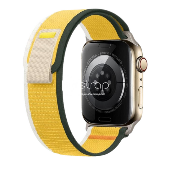 Apple Watch Strap - Army Yellow Trail Loop (38 mm / 40 mm / 41 mm || 42 mm / 44 mm / 45 mm / 49 mm)