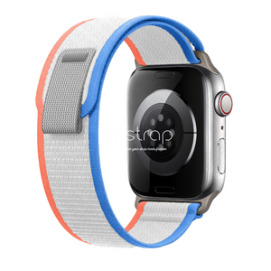 Apple Watch Strap - Blue White Trail Loop (38 mm / 40 mm / 41 mm || 42 mm / 44 mm / 45 mm / 49 mm)