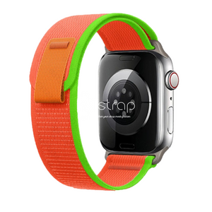 Apple Watch Strap - Green Orange Trail Loop (38 mm / 40 mm / 41 mm || 42 mm / 44 mm / 45 mm / 49 mm)