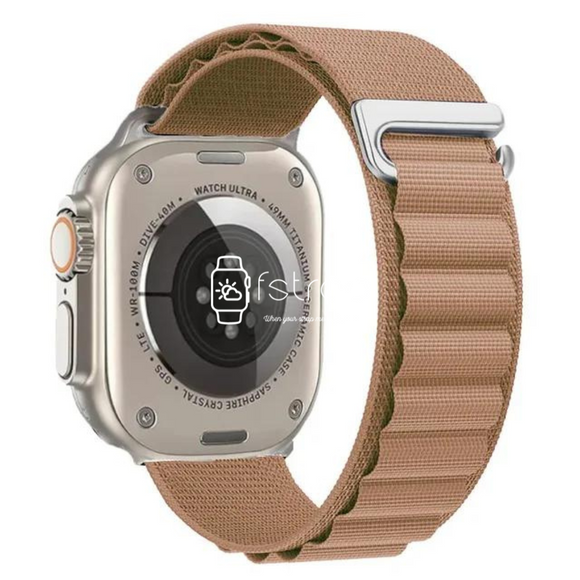 Apple Watch Strap - Light Brown Alpine Loop (38 mm / 40 mm / 41 mm || 42 mm / 44 mm / 45 mm / 49 mm)