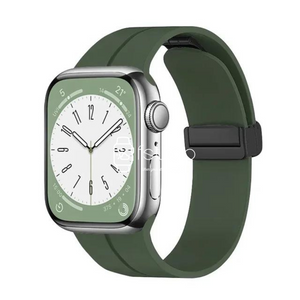 Apple Watch Strap - Pine Green Magnetic Silicone (38 mm / 40 mm / 41 mm || 42 mm / 44 mm / 45 mm / 49 mm)