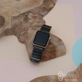 Apple Watch Strap - Black Ceramic (38 mm / 40 mm II 42 mm / 44 mm) - Fstrap.id