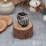 Apple Watch Strap - Black Strip Nylon (38 mm /40 mm II 42 mm /44 mm) - Fstrap.id
