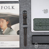 Apple Watch Strap - Black Waxy (38 mm / 40 mm II 42 mm / 44 mm) - Fstrap.id