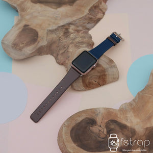 Apple Watch Strap - Brown Blue (38 mm / 40 mm II 42 mm / 44 mm) - Fstrap.id