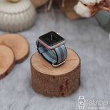 Apple Watch Strap - Dark Blue Strip Nylon (38 mm /40 mm II 42 mm /44 mm) - Fstrap.id