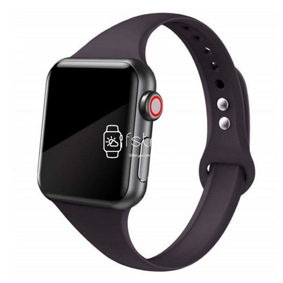 Apple Watch Strap - Dark Purple Slim (38 mm / 40 mm || 42 mm / 44 mm) - Fstrap.id
