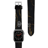 Apple Watch Strap - Golden Black Marble (38 mm / 40 mm / 41 mm || 42 mm / 44 mm / 45 mm) - Fstrap.id