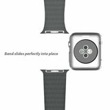 Apple Watch Strap - Gray Magnetic Leather Loop (38 mm / 40 mm || 42 mm / 44 mm) - Fstrap.id