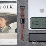 Apple Watch Strap - Light Brown Waxy (38 mm / 40 mm II 42 mm / 44 mm) - Fstrap.id