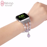 Apple Watch Strap - Purple Silver Beads (38mm / 40mm II 42mm / 44mm) - Fstrap.id