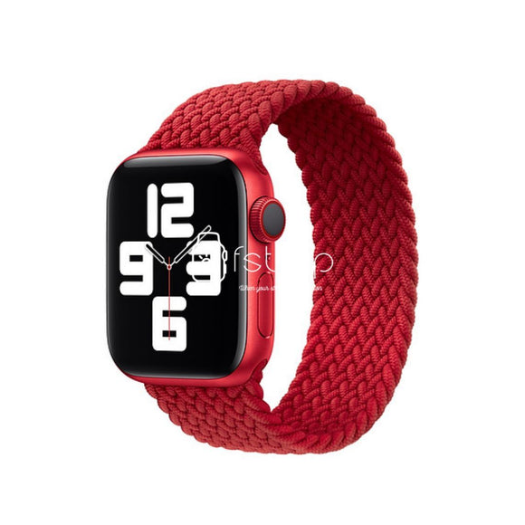 Apple Watch Strap - Red Braided Loop (38 mm / 40 mm || 42 mm / 44 mm) - Fstrap.id