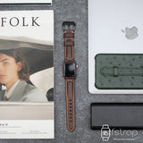 Apple Watch Strap - Red Waxy (38 mm / 40 mm II 42 mm / 44 mm) - Fstrap.id