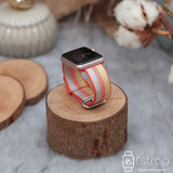 Apple Watch Strap - Red Yellow Strip Nylon (38 mm /40 mm II 42 mm /44 mm) - Fstrap.id