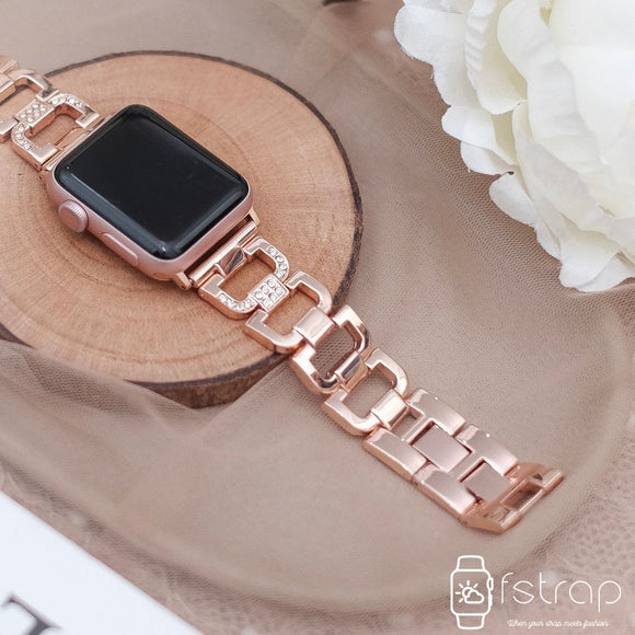 Apple Watch Strap - Rose Gold Diamond 2 (38 mm / 40 mm II 42 mm / 44 mm) - Fstrap.id