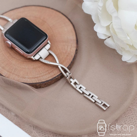 Apple Watch Strap - Silver Diamond 1 (38mm / 40mm II 42mm / 44mm) - Fstrap.id