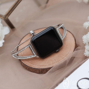 Apple Watch Strap - Silver Diamond 4 (38mm / 40mm II 42mm / 44mm) - Fstrap.id