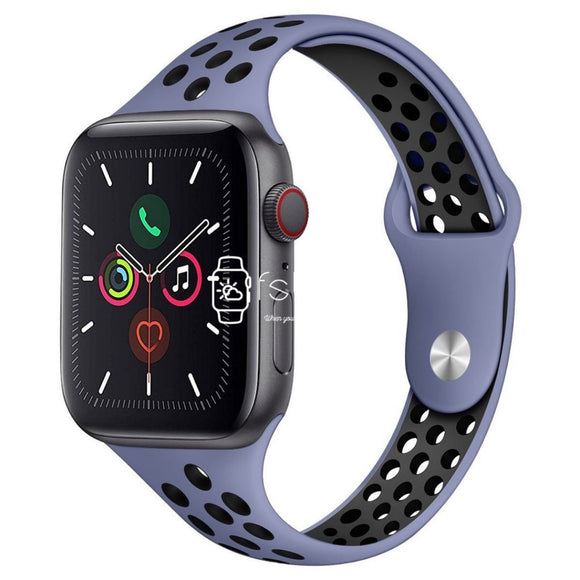 Apple Watch Strap - Slim Blue Black (38 mm / 40 mm || 42 mm / 44 mm) - Fstrap.id