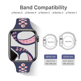 Apple Watch Strap - Slim Purple Black (38 mm / 40 mm || 42 mm / 44 mm) - Fstrap.id