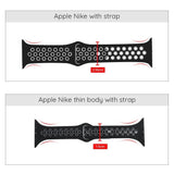 Apple Watch Strap - Slim White Black (38 mm / 40 mm || 42 mm / 44 mm) - Fstrap.id