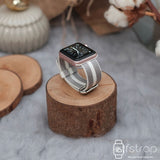 Apple Watch Strap - White Strip Nylon (38 mm / 40 mm II 42 mm /44 mm) - Fstrap.id