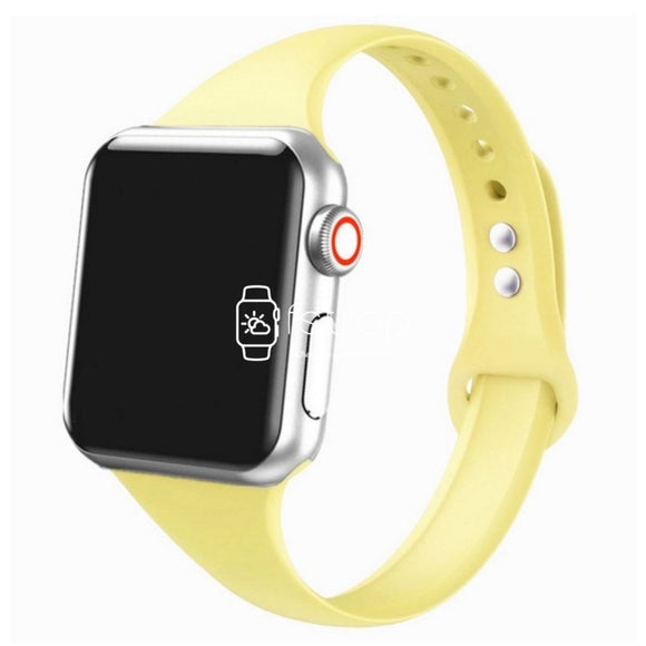 Apple Watch Strap - Yellow Slim (38 mm / 40 mm || 42 mm / 44 mm) - Fstrap.id