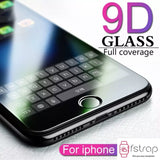 Tempered Glass for iPhone - Black - Fstrap.id
